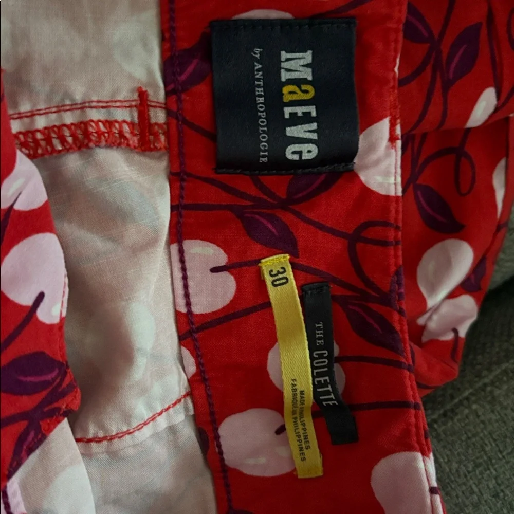 Maeve by Anthropologie The Colette Cherries Wide-Leg Pants - Picture 5 of 6
